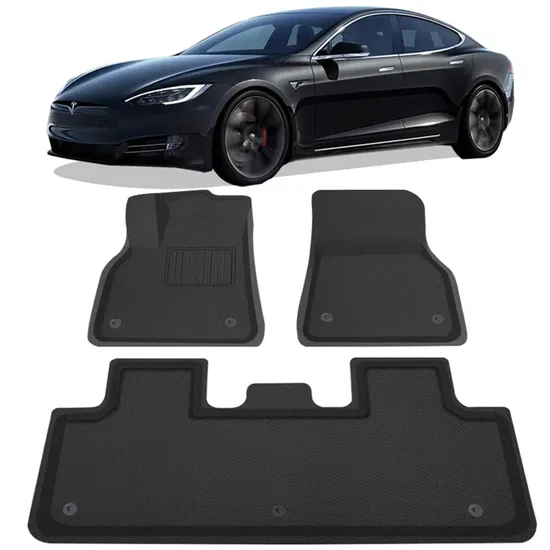 6 alfombrillas de TPE para el modelo Y 2024, alfombrillas de TPE para maletero, alfombrillas impermeables para conducción izquierda y derecha, accesorios para coche.