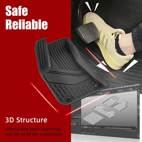 Alfombrilla de coche TPE 3D de alta calidad, impermeable, no