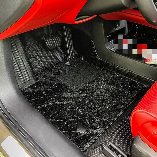 1 juego de alfombrillas universales de goma TPE para coche, doble capa, protección contra la intemperie, cobertura total 3D para KIA