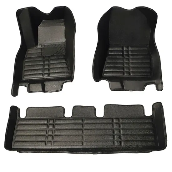 Alfombrilla de fibra de carbono EVA 5D para coche C300/M3/Camry/Corolla