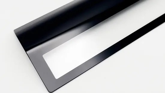 Cubierta de consola central negra con serigrafía personalizada para el panel del tablero