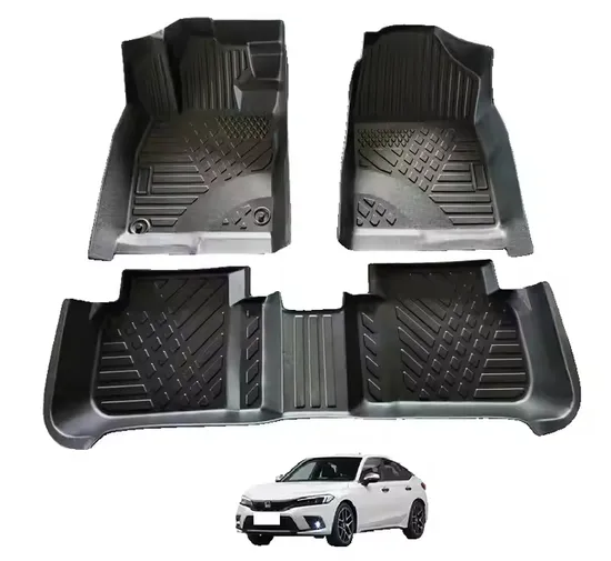 Alfombrillas de coche de goma TPE 3D de la mejor calidad, de cuero, impermeables y antiarañazos.